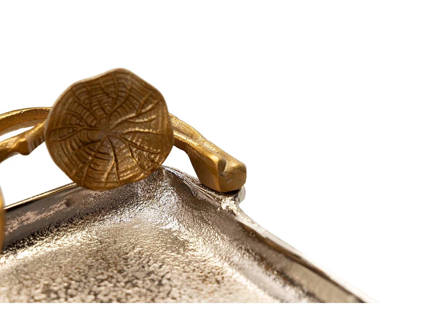 Bandeja Hojas Aluminio Plateado / Dorado 41x18x8cm