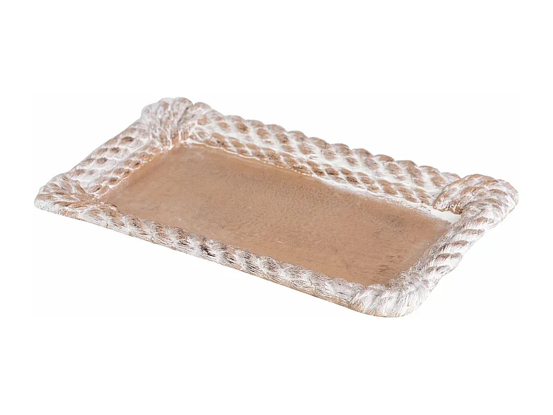 Bandeja Resina Natural 25x14,5x2,5 Cm