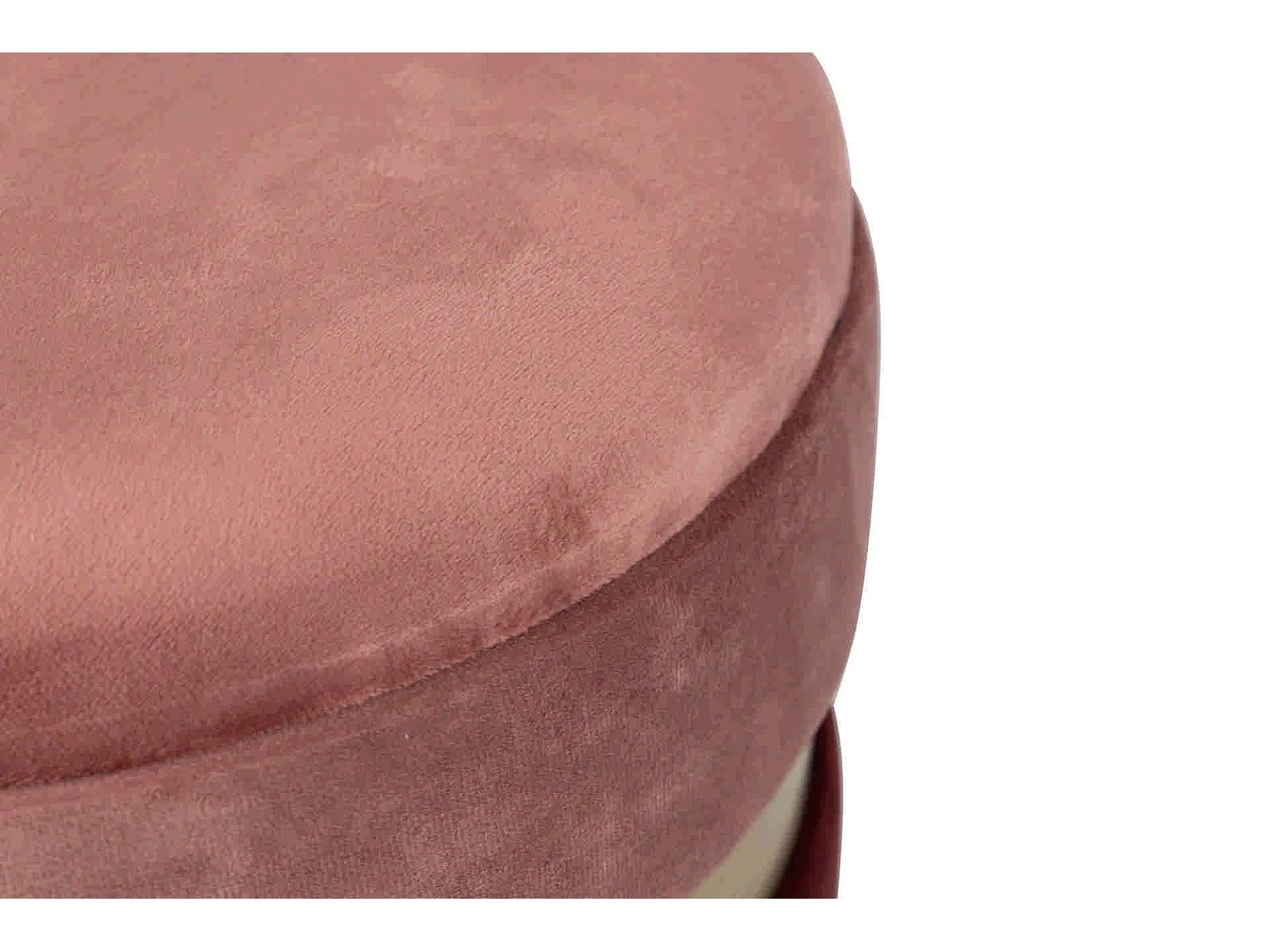 Set 2 Puffs Velvet 36x36x44 31x31x38 Cm