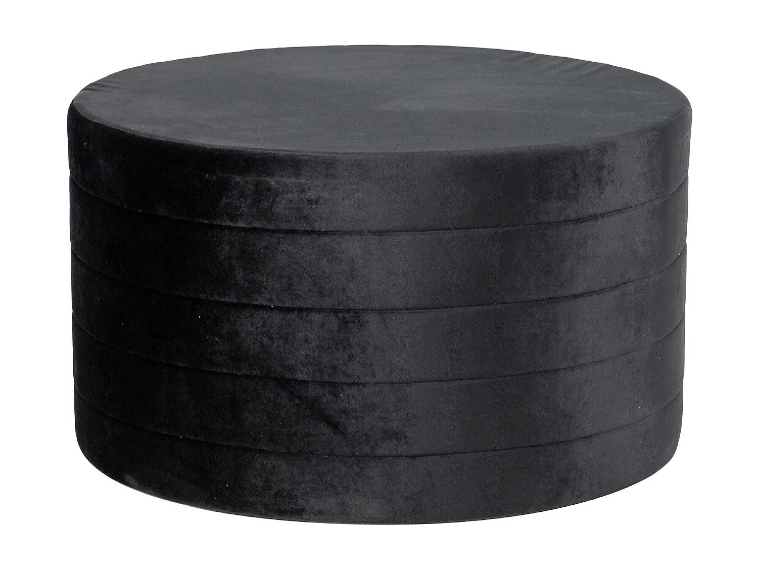 Set 3 Puffs Velvet 80x80x45 60x60x40 40x40x35 Cm