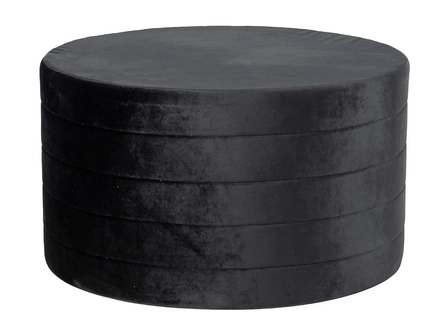 Set 3 Puffs Velvet 80x80x45 60x60x40 40x40x35 Cm