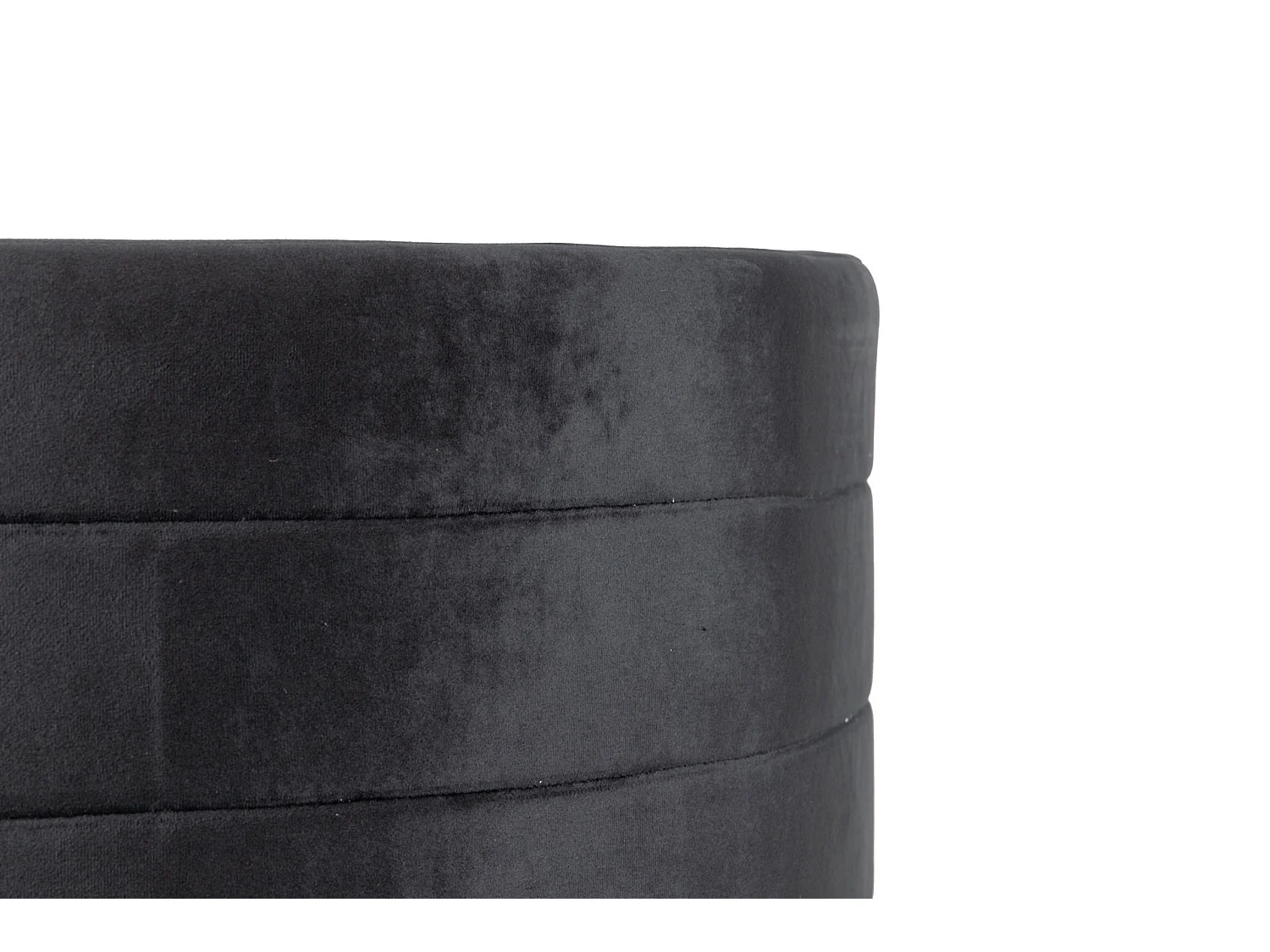 Set 3 Puffs Velvet 80x80x45 60x60x40 40x40x35 Cm