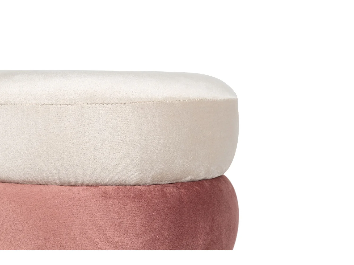 Puff Velvet Con Base Metal 40x40x43 Cm