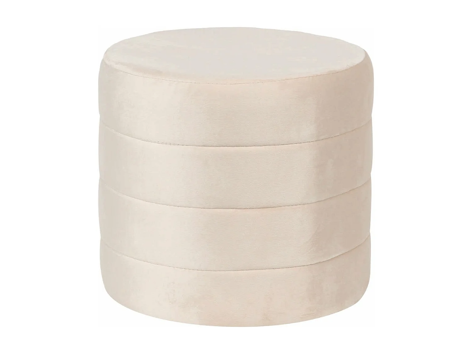 Set 3 Puffs Velvet 80x80x45 60x60x40 40x40x35 Cm