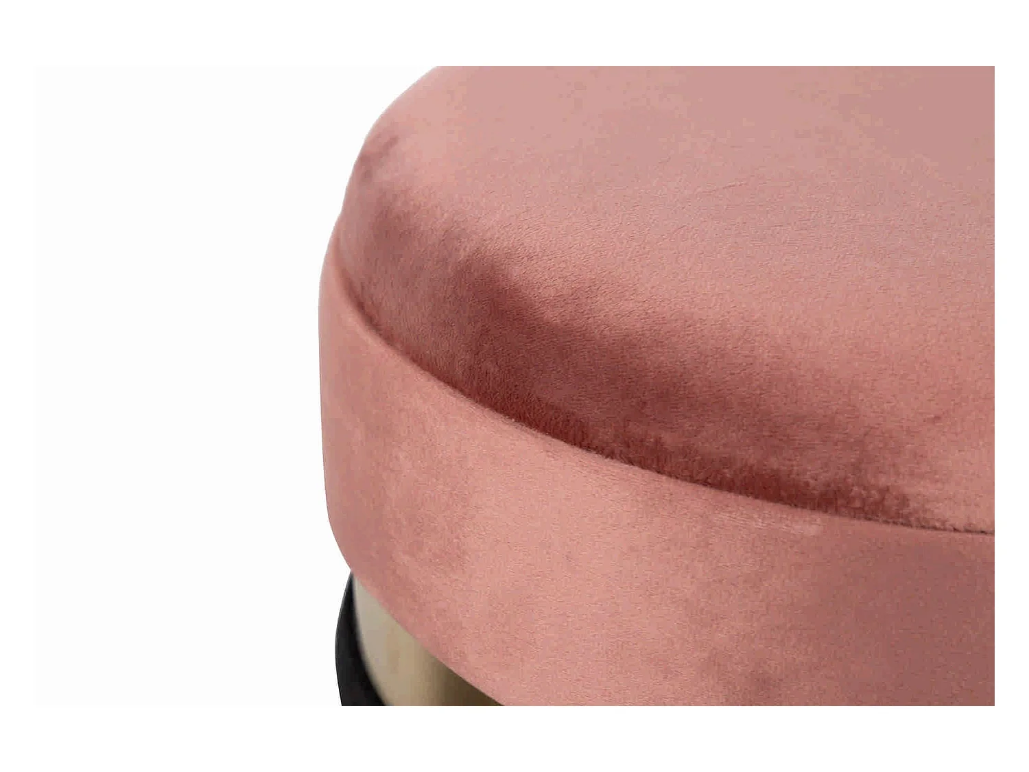 Set 2 Puffs Velvet 36x36x44 31x31x38 Cm