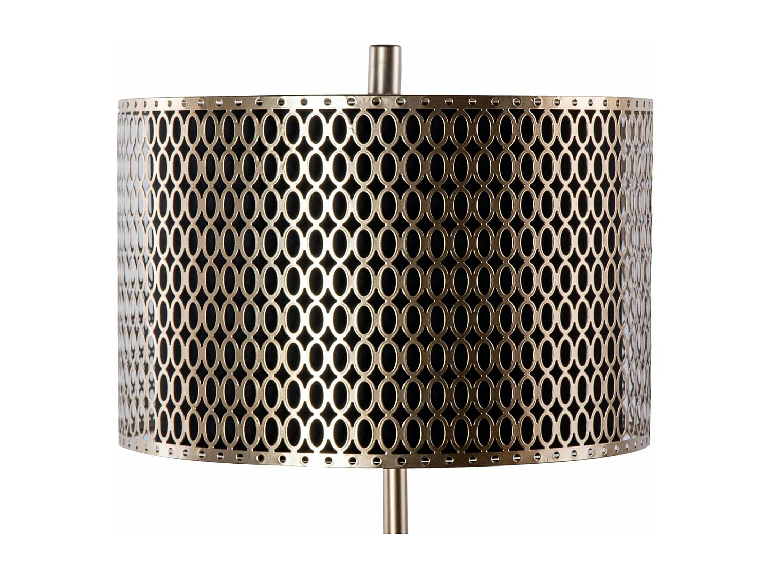 Lampara Suelo Metal Negra-dorada 41x41x164 Cm