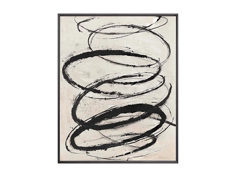 Cuadro Abstracto 100% Pintado A Mano 120x5x150 Cm