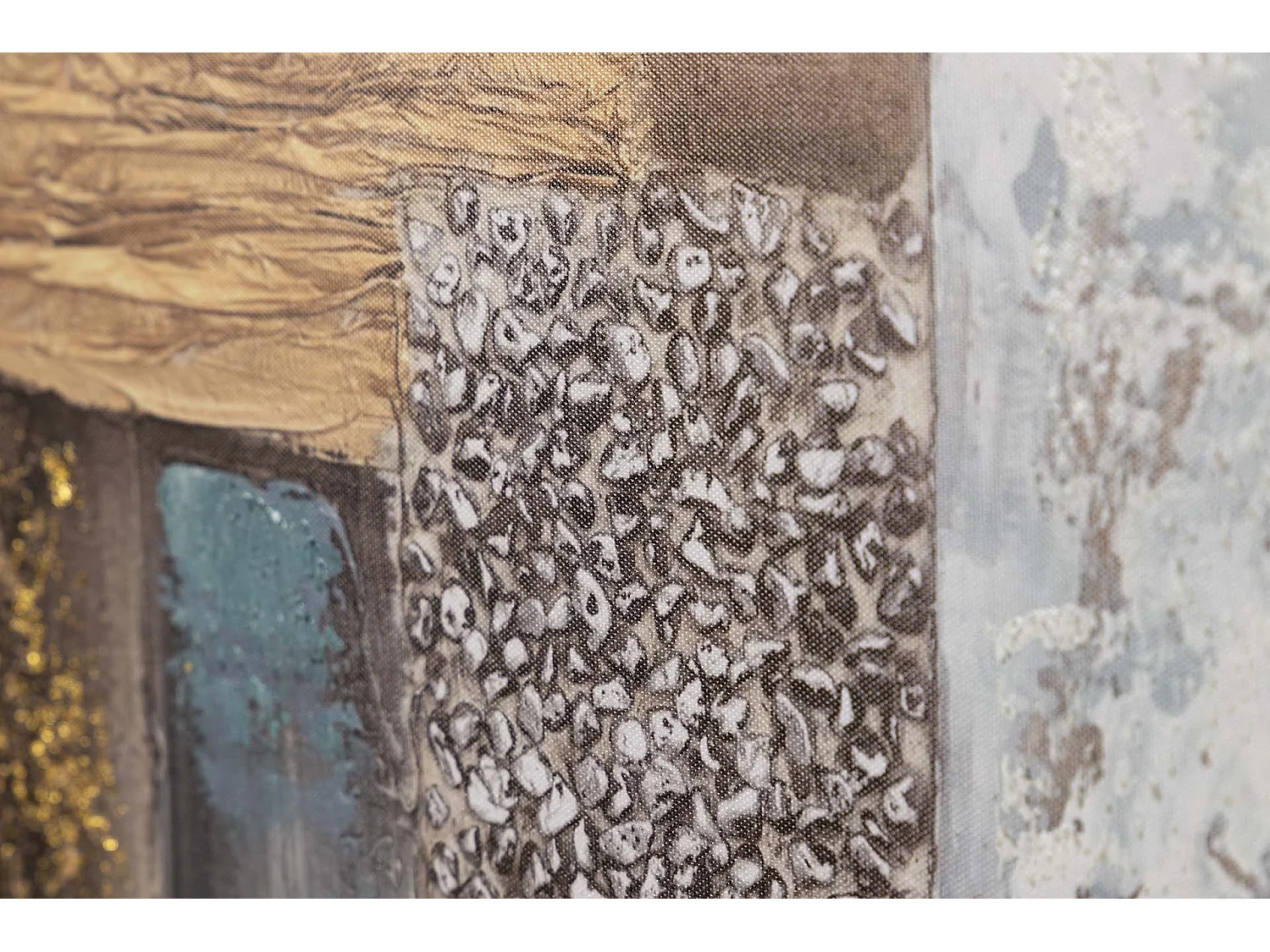 Set 2 Lienzos Abstr. 40% Pintado Mano 150x3x60 Cm