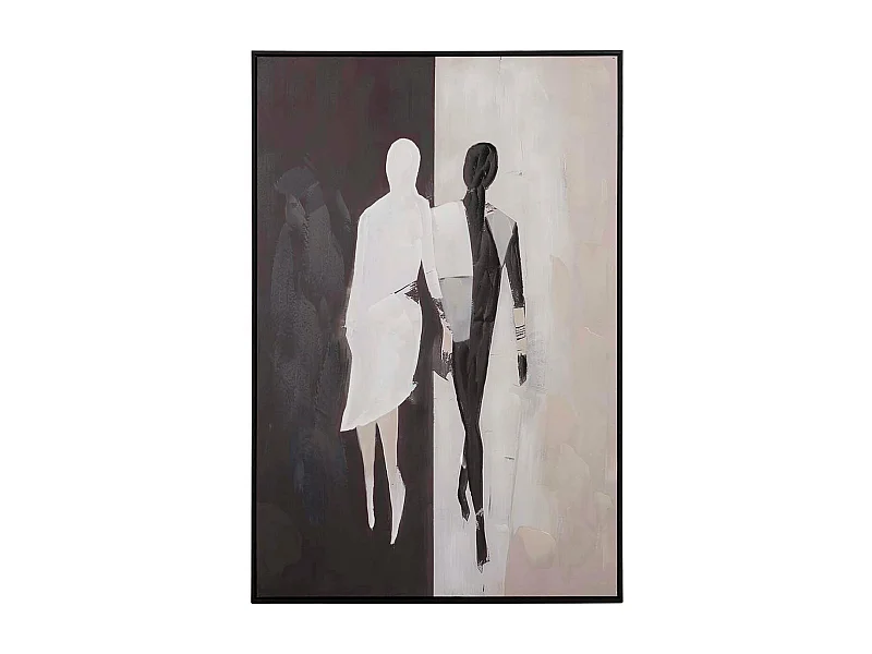 Cuadro Silueta Con Marco Negro 80x4x120 Cm