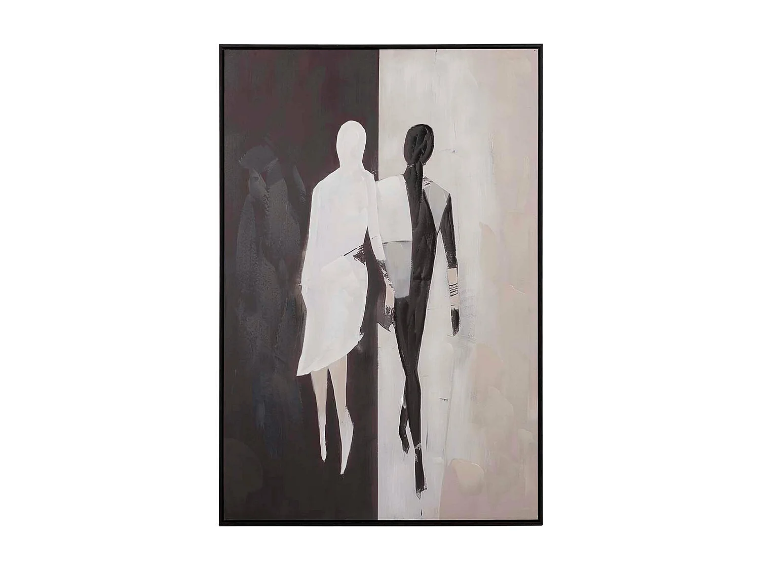 Cuadro Silueta Con Marco Negro 80x4x120 Cm