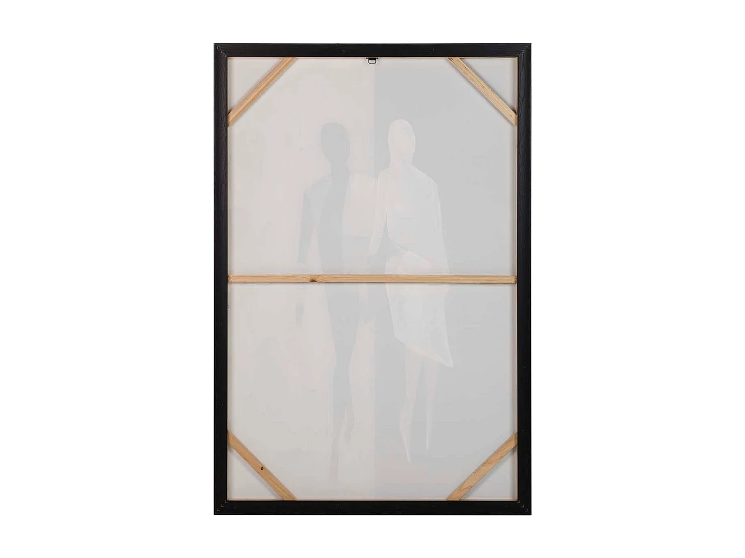 Cuadro Silueta Con Marco Negro 80x4x120 Cm