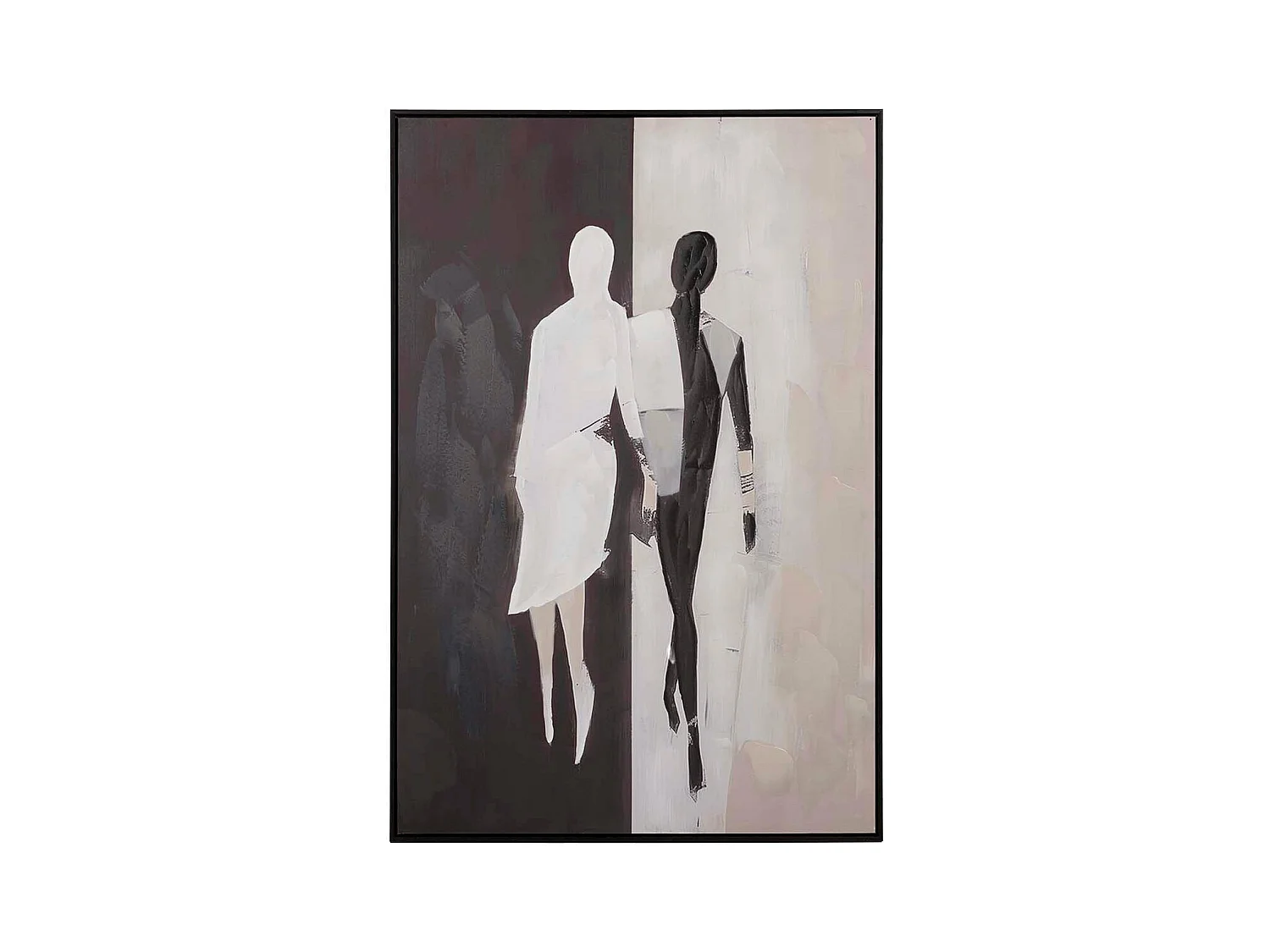 Cuadro Silueta Con Marco Negro 80x4x120 Cm