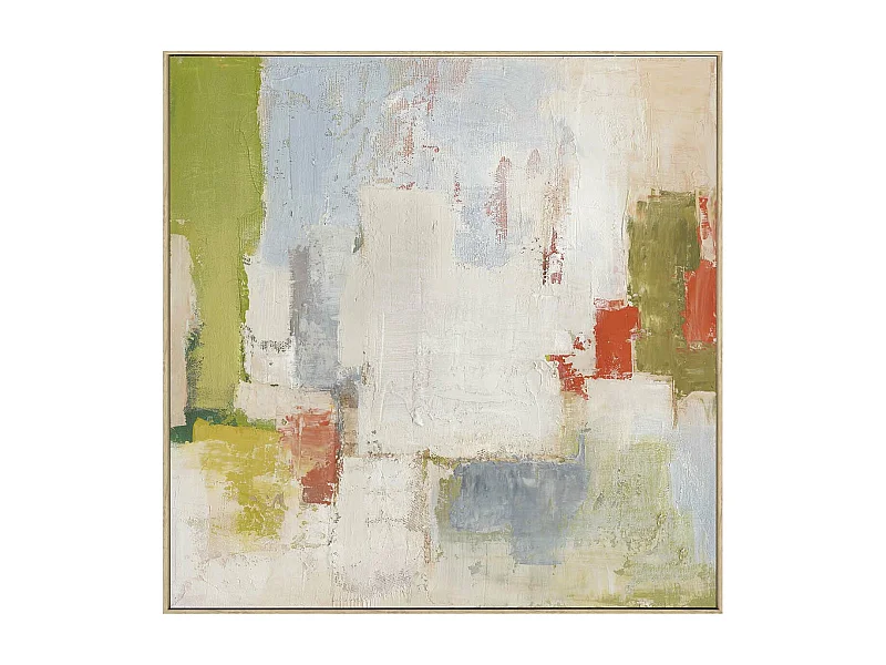 Cuadro Abstracto 100% Pintado A Mano 100x5x100 Cm