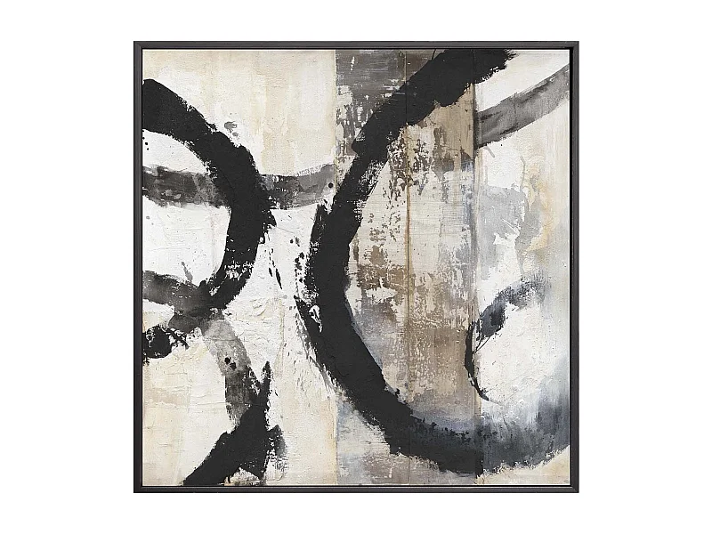 Cuadro Abstracto 100% Pintado A Mano 120x5x120 Cm