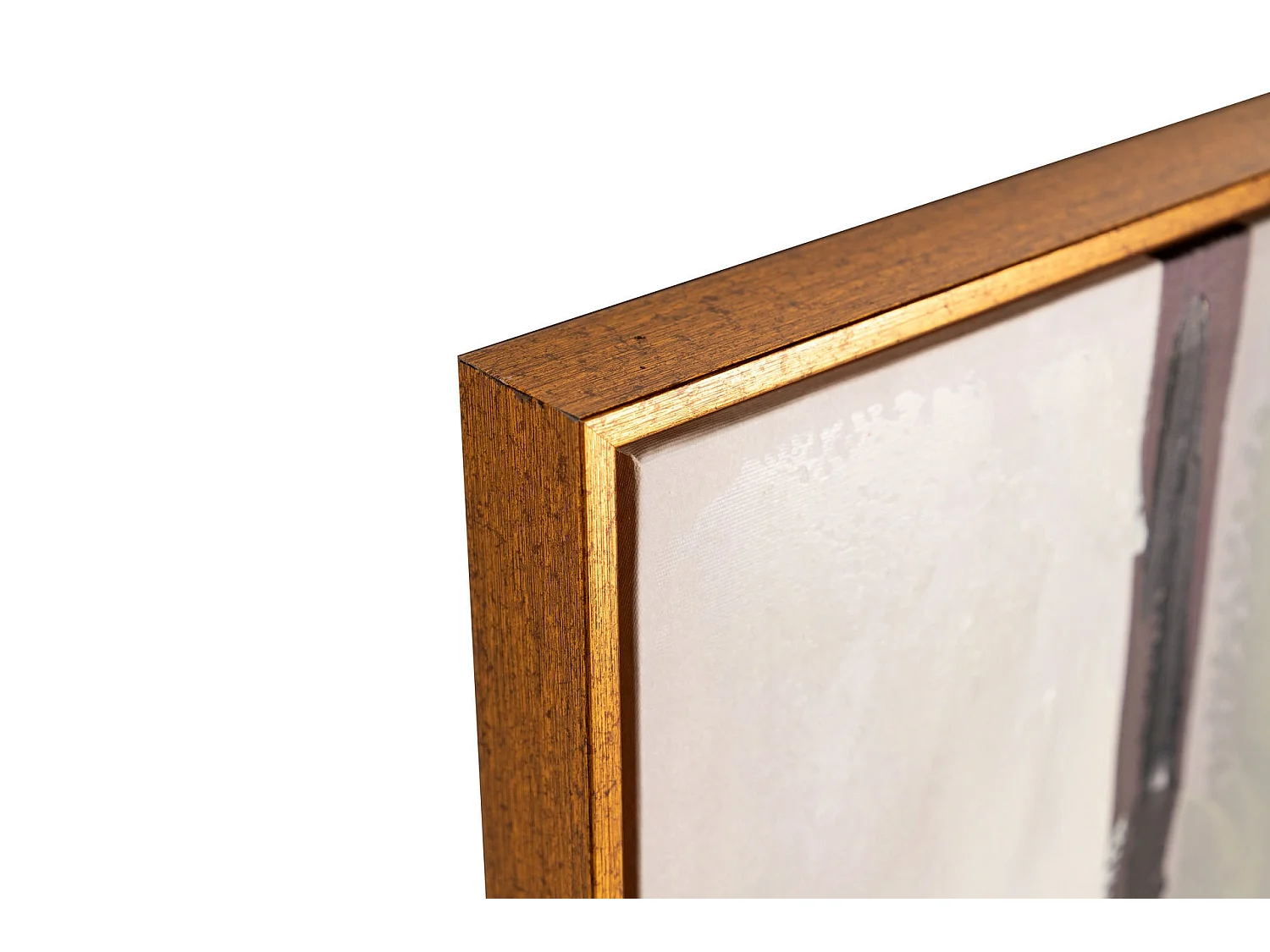 Cuadro Abstracto Foil Con Marco Dorado 90x4x180 Cm