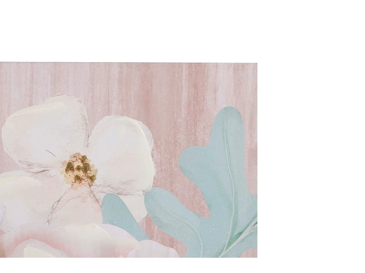 Set 2 Lienzos Flores 40% Pintado A Mano 40x2x40 Cm