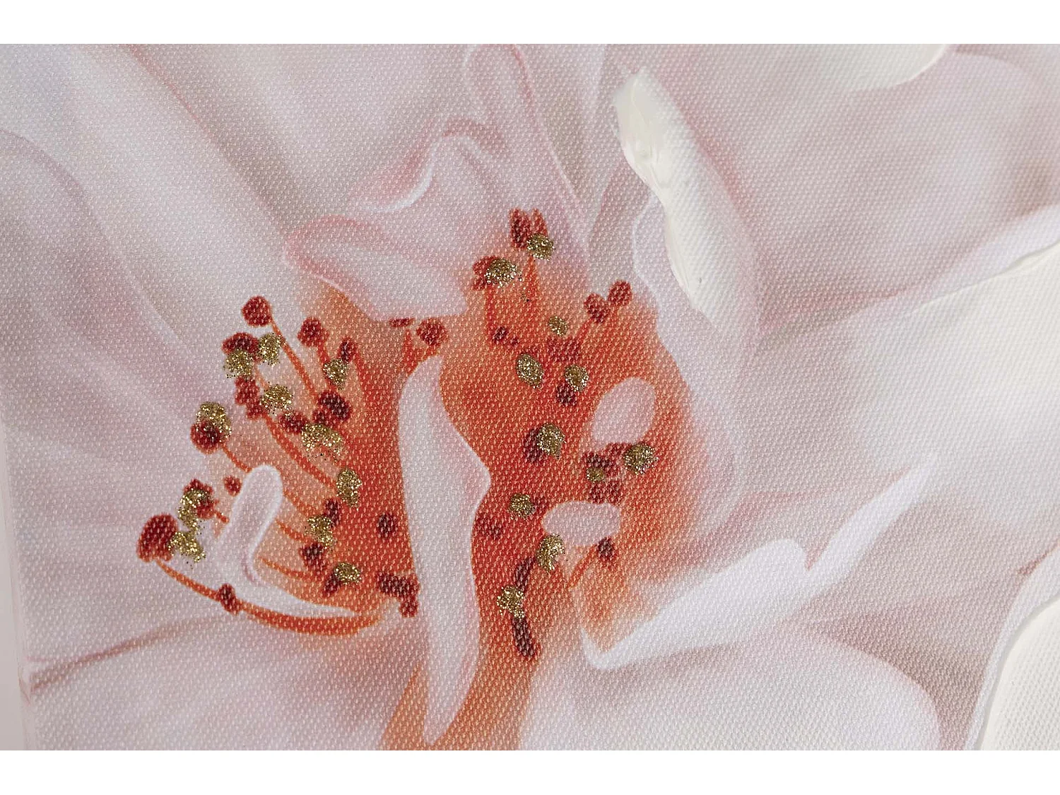 Set 2 Lienzos Flores 40% Pintado A Mano 40x2x40 Cm