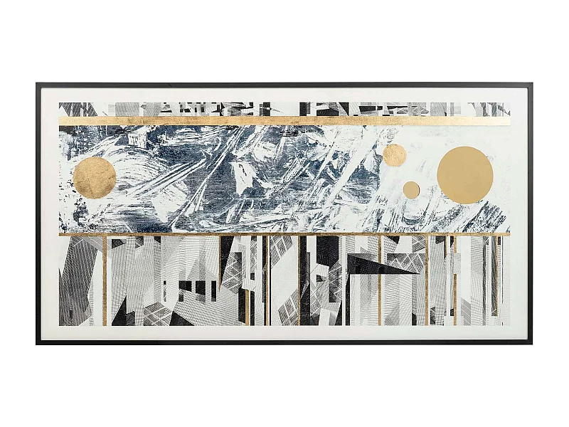 Cuadro Abstracto Con Marco Ps 180x4x95 Cm