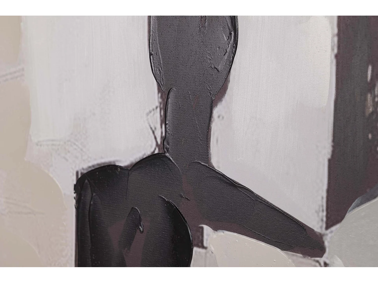 Cuadro Silueta Con Marco Negro 80x4x120 Cm