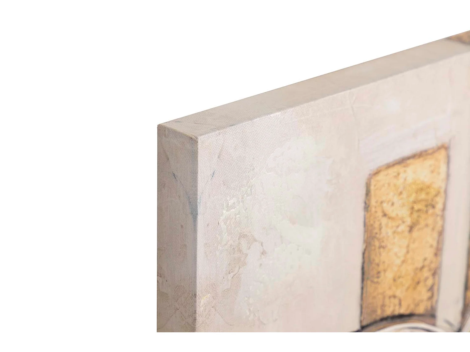 Set 2 Lienzos Abstrac. 40% Pintado Mano 60x3x60 Cm