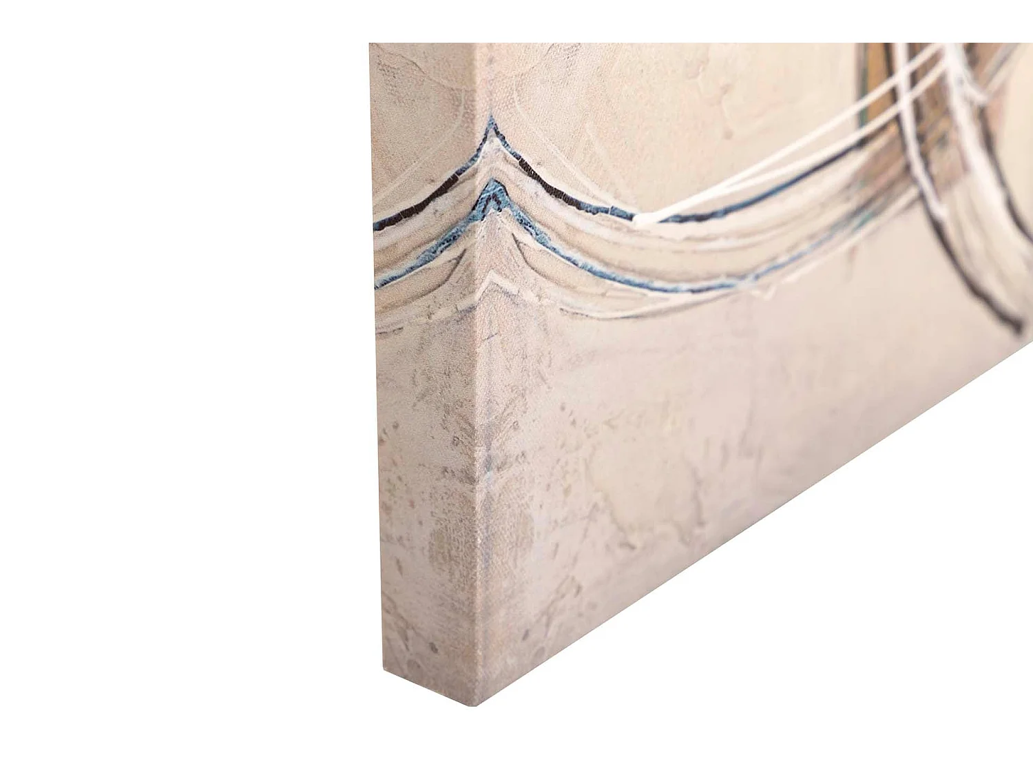 Set 2 Lienzos Abstrac. 40% Pintado Mano 60x3x60 Cm