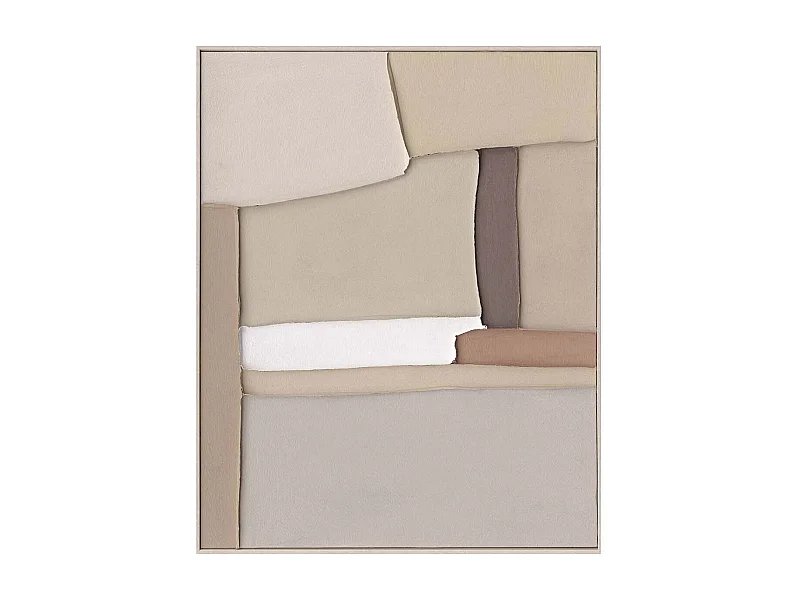 Cuadro Abstracto 100% Pintado A Mano 80x5x100 Cm