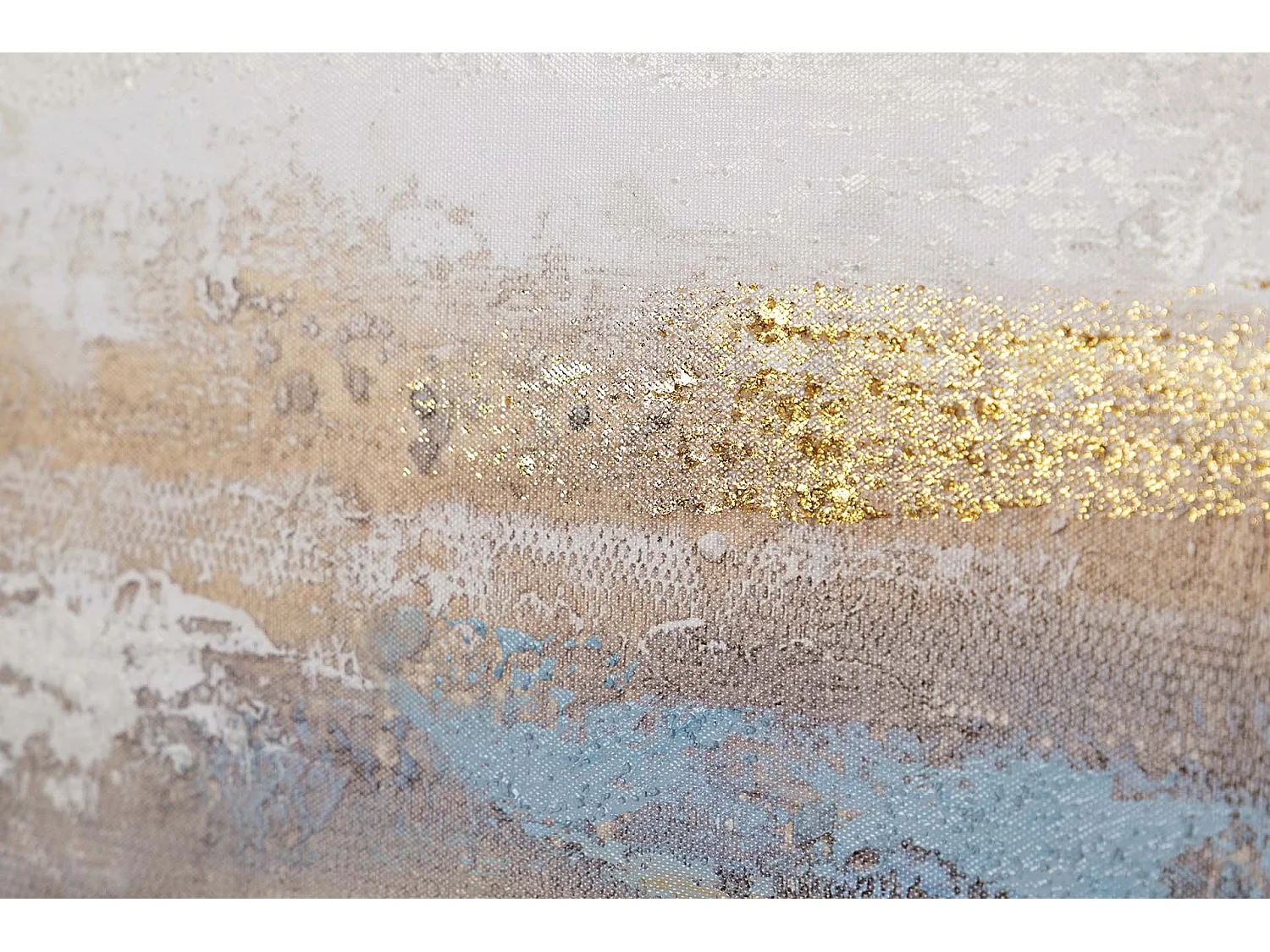 Set 2 Lienzos Abstr. 40% Pintado Mano 40x3x80 Cm