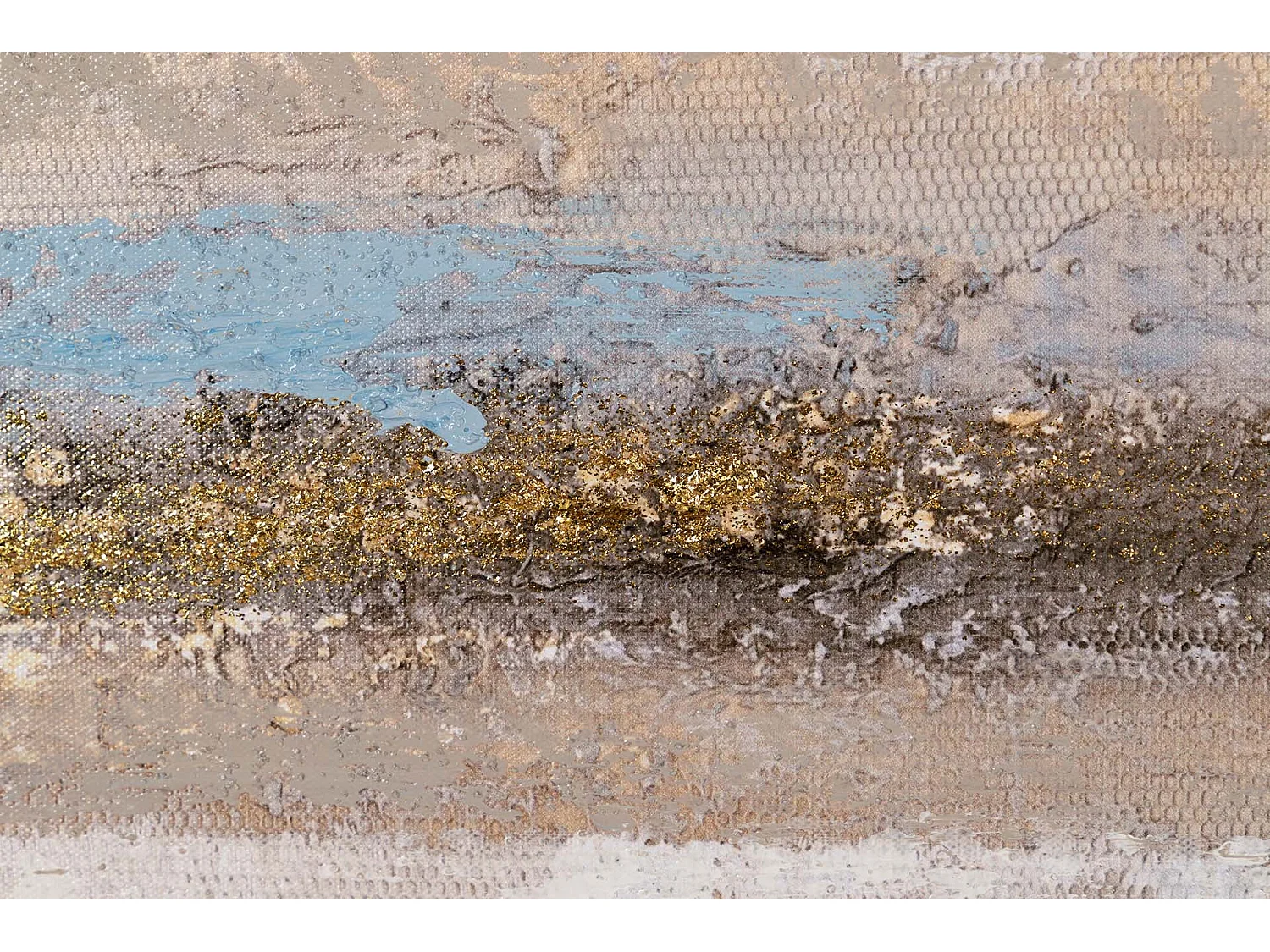 Set 2 Lienzos Abstr. 40% Pintado Mano 40x3x80 Cm