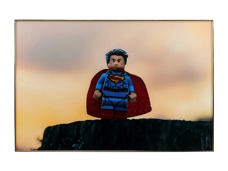 Cuadro Cristal Foil Superheroe 120x3,6x80 Cm