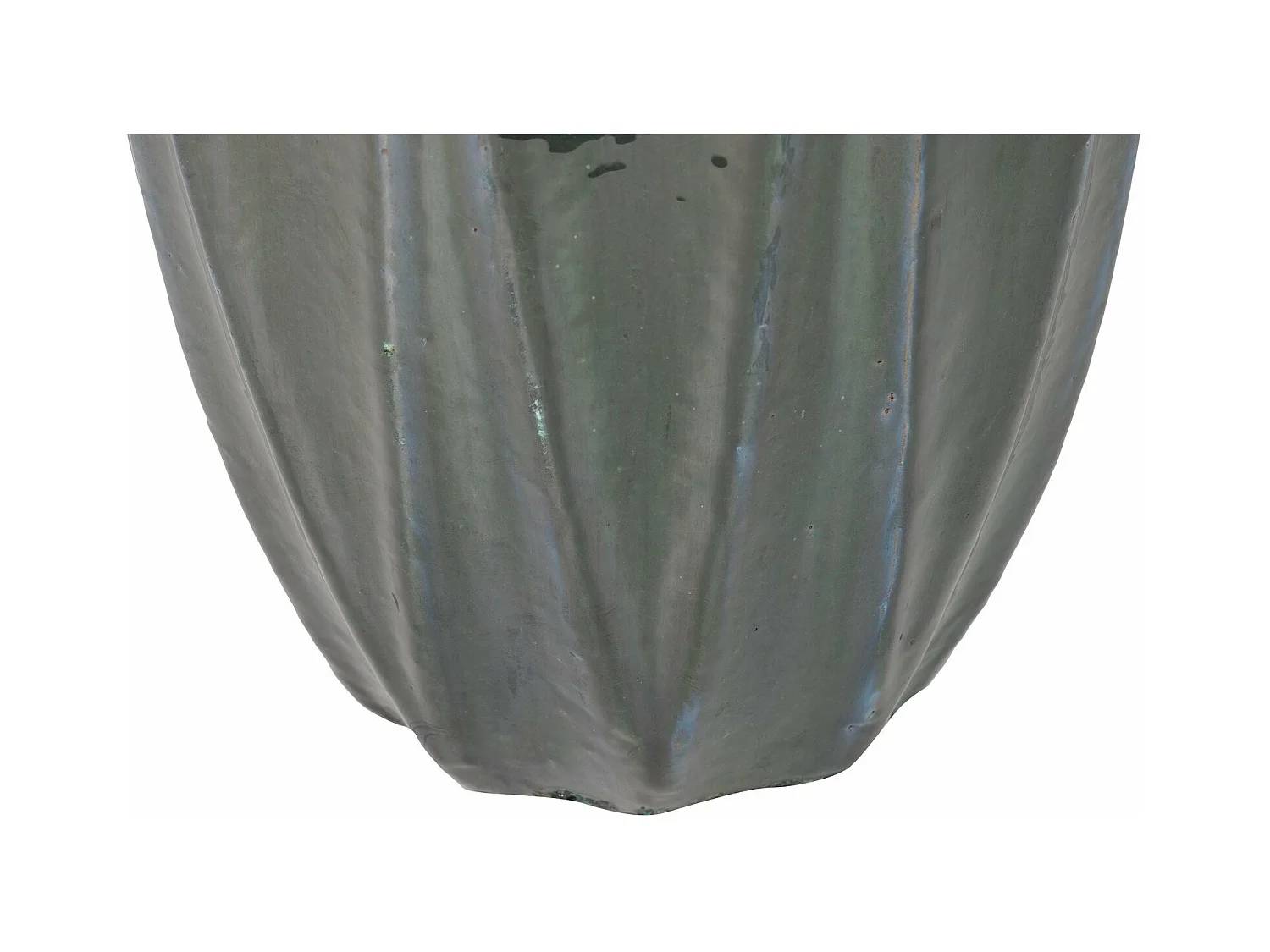 Macetero Gres Verde Exterior 39x39x56 Cm