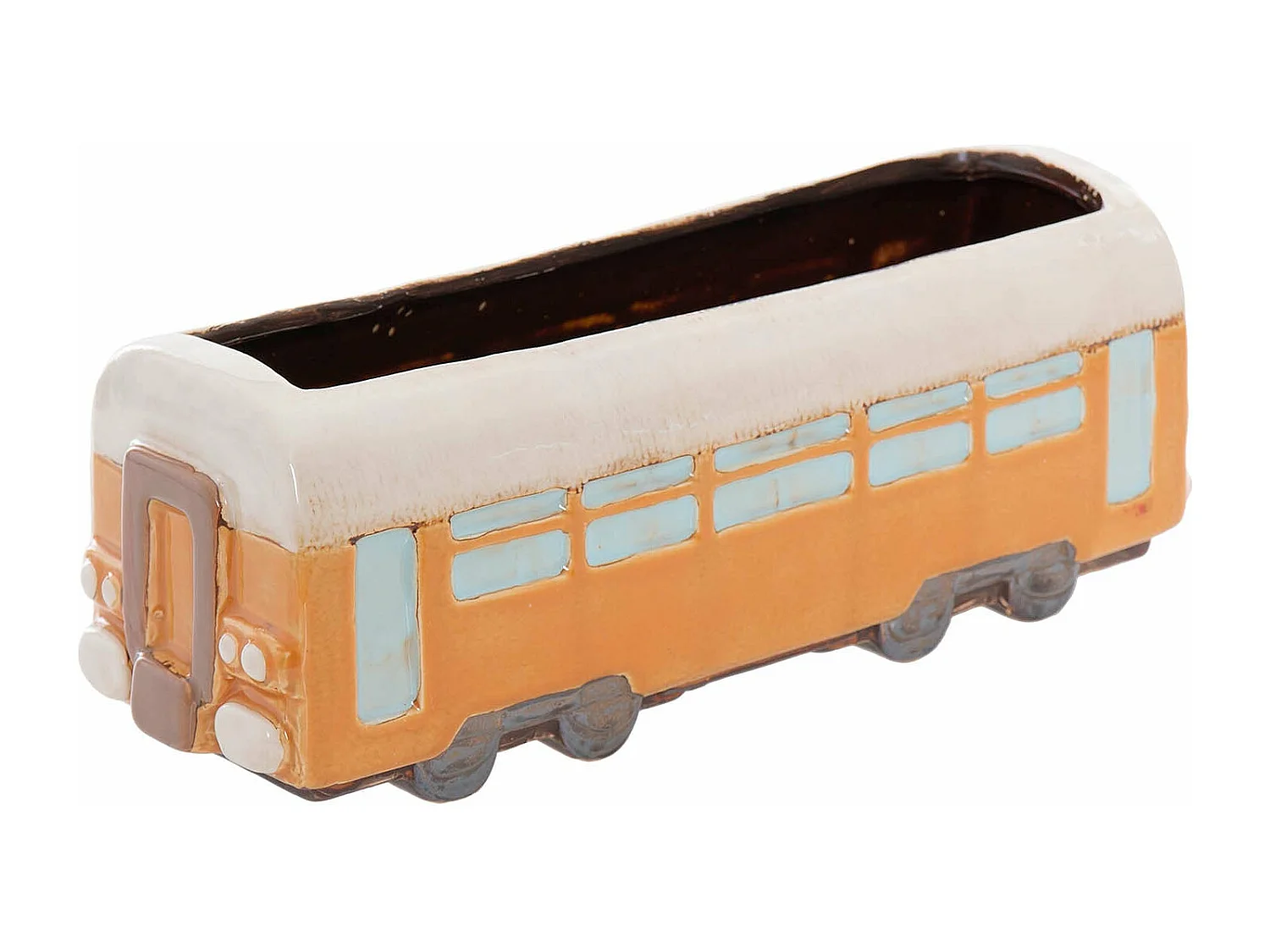 Tren Ceramica Con Macetero 32x11x12 Cm