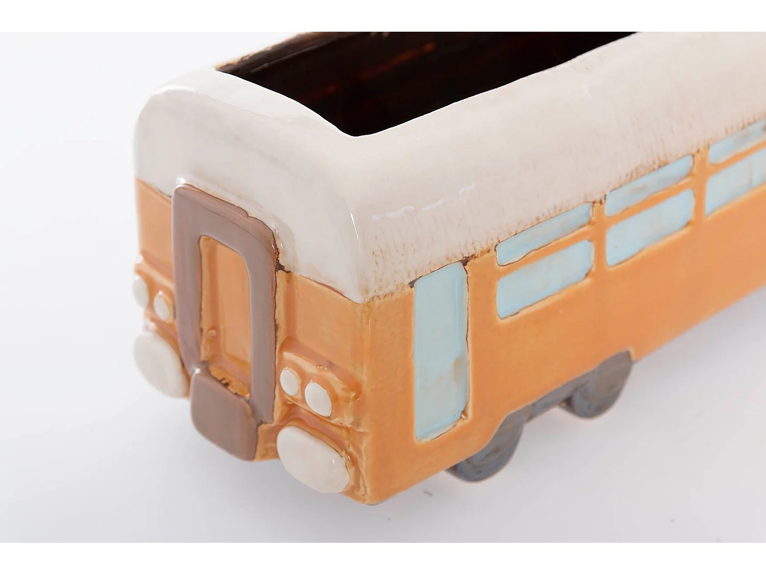 Tren Ceramica Con Macetero 32x11x12 Cm