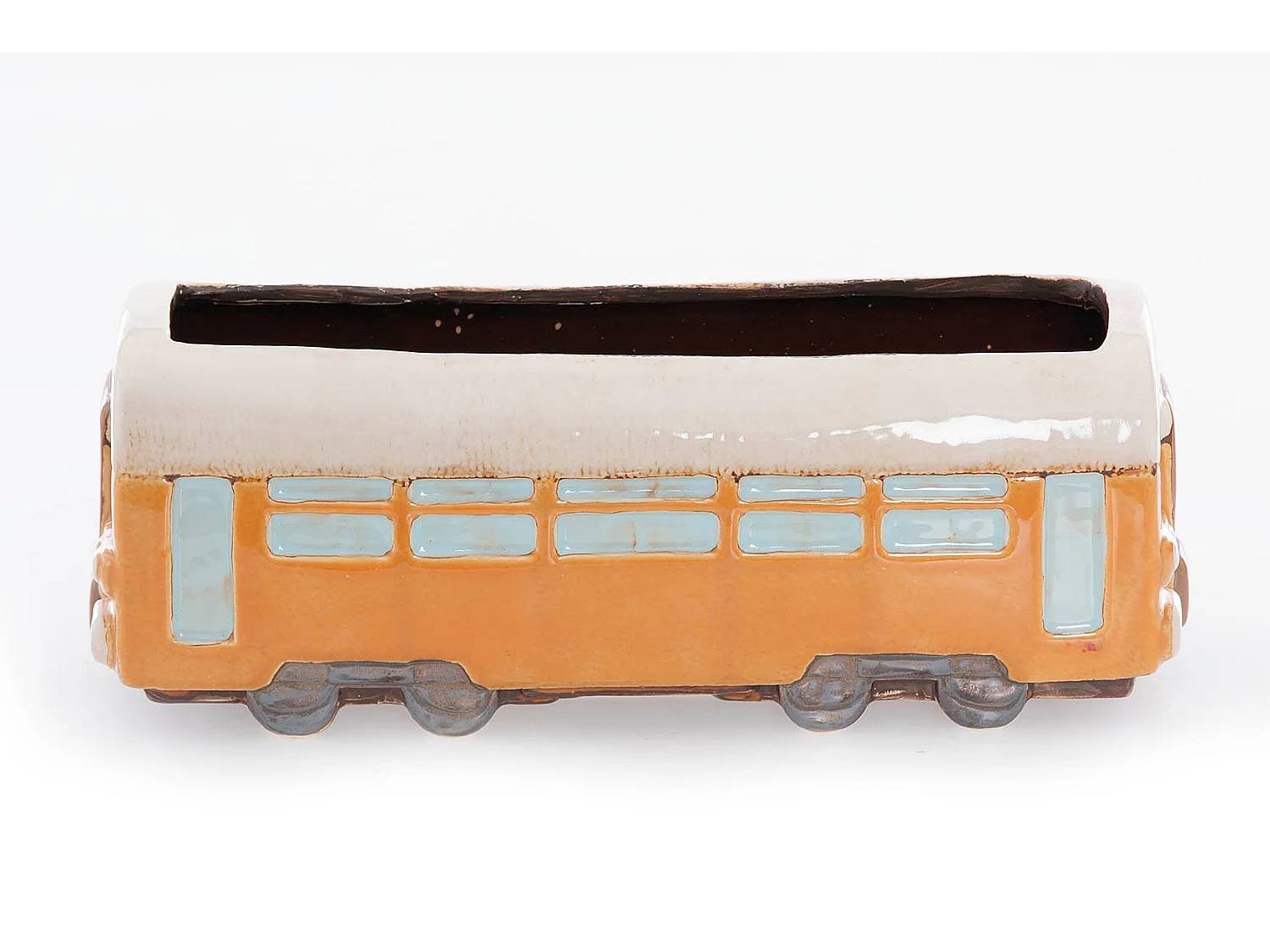 Tren Ceramica Con Macetero 32x11x12 Cm