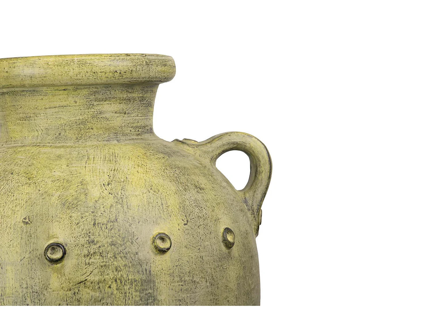 Anfora Terracota Amarillo Envejecido 50x50x150cm