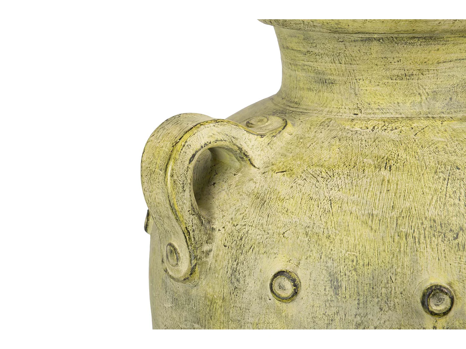 Anfora Terracota Amarillo Envejecido 50x50x150cm