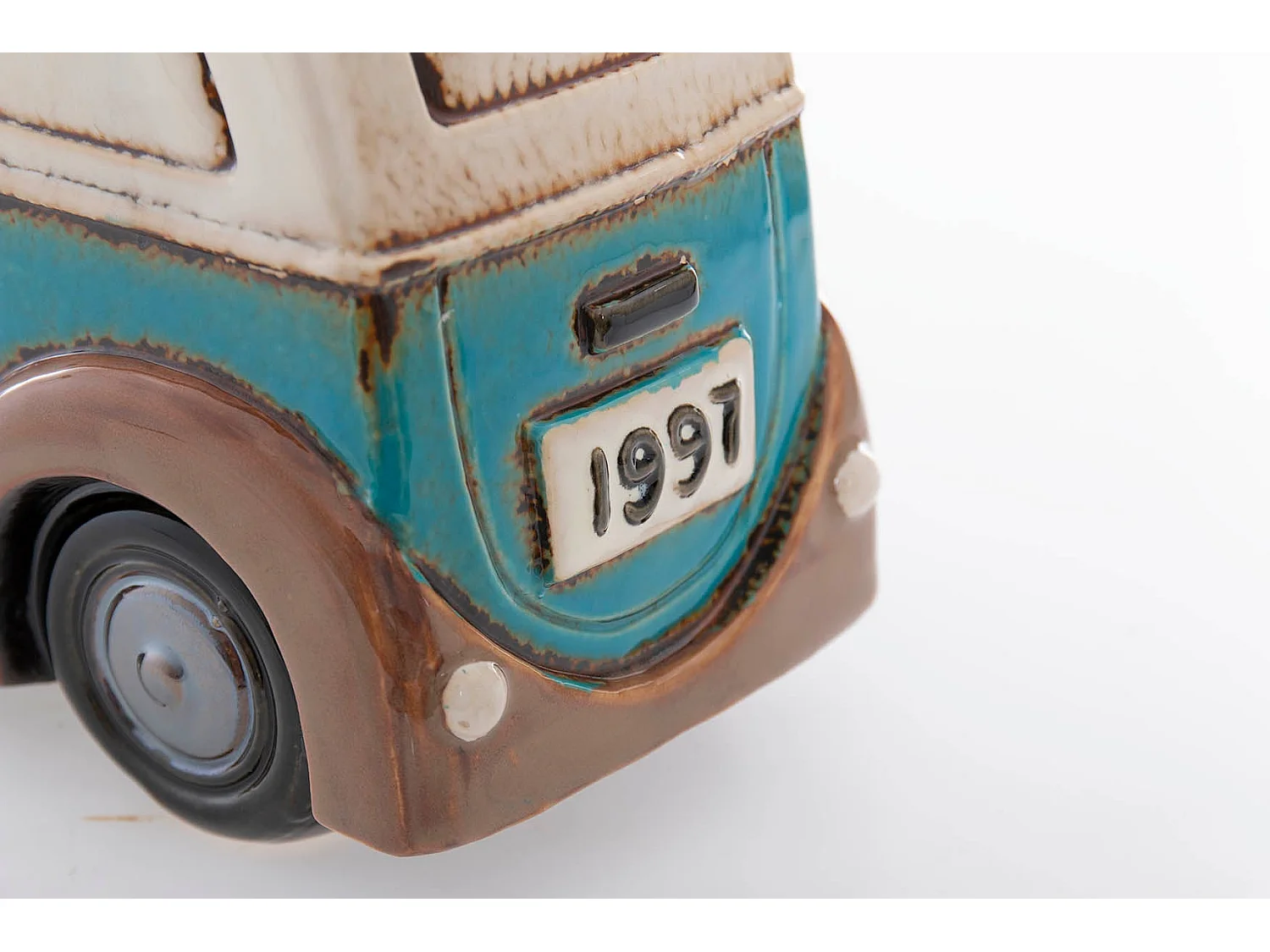 Coche Ceramica Con Macetero 31x11x17 Cm