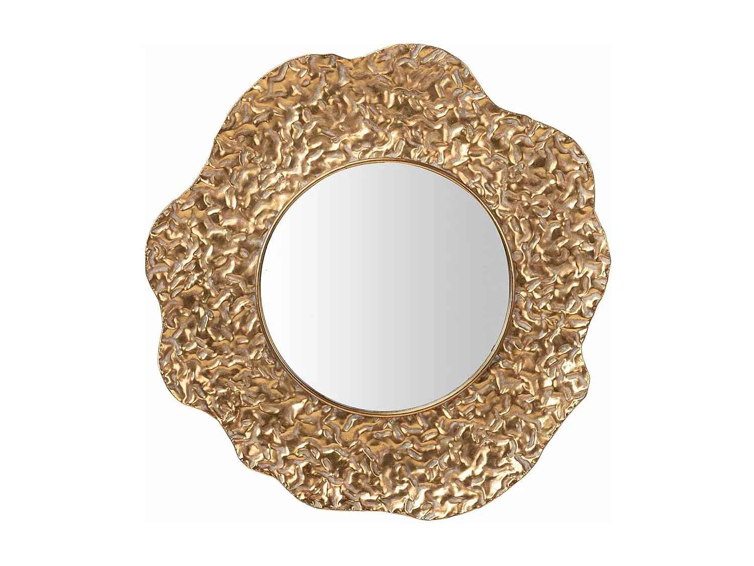 Espejo Metal Dorado 71x4x74 Cm