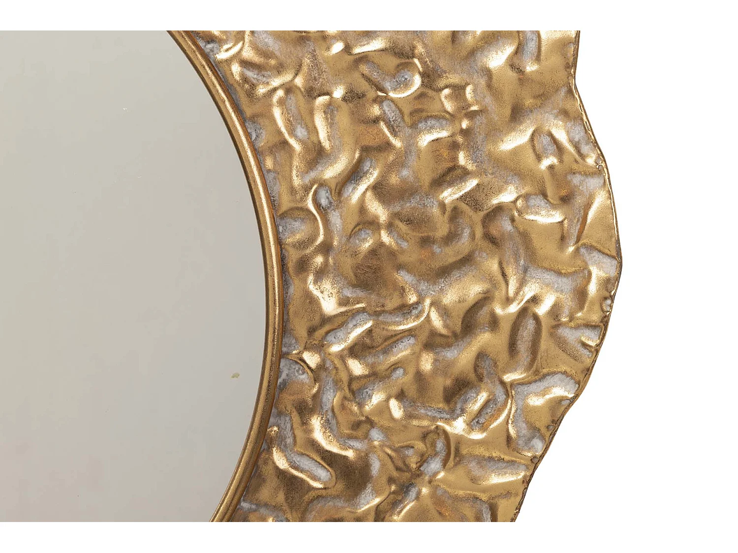 Espejo Metal Dorado 71x4x74 Cm