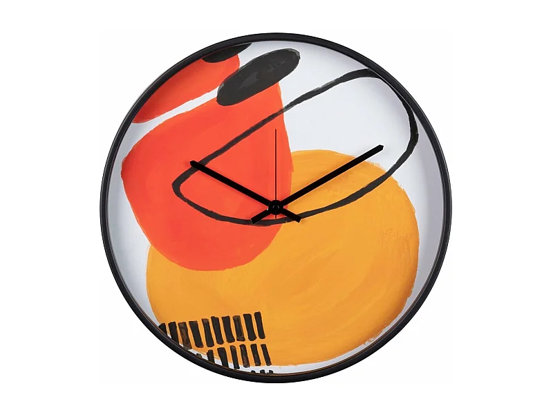 Reloj Pared Metal Negro 40x4,5x40 Cm