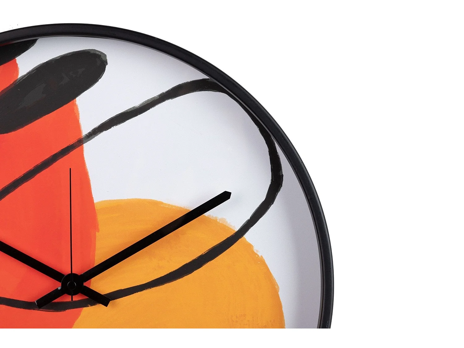 Reloj Pared Metal Negro 40x4,5x40 Cm