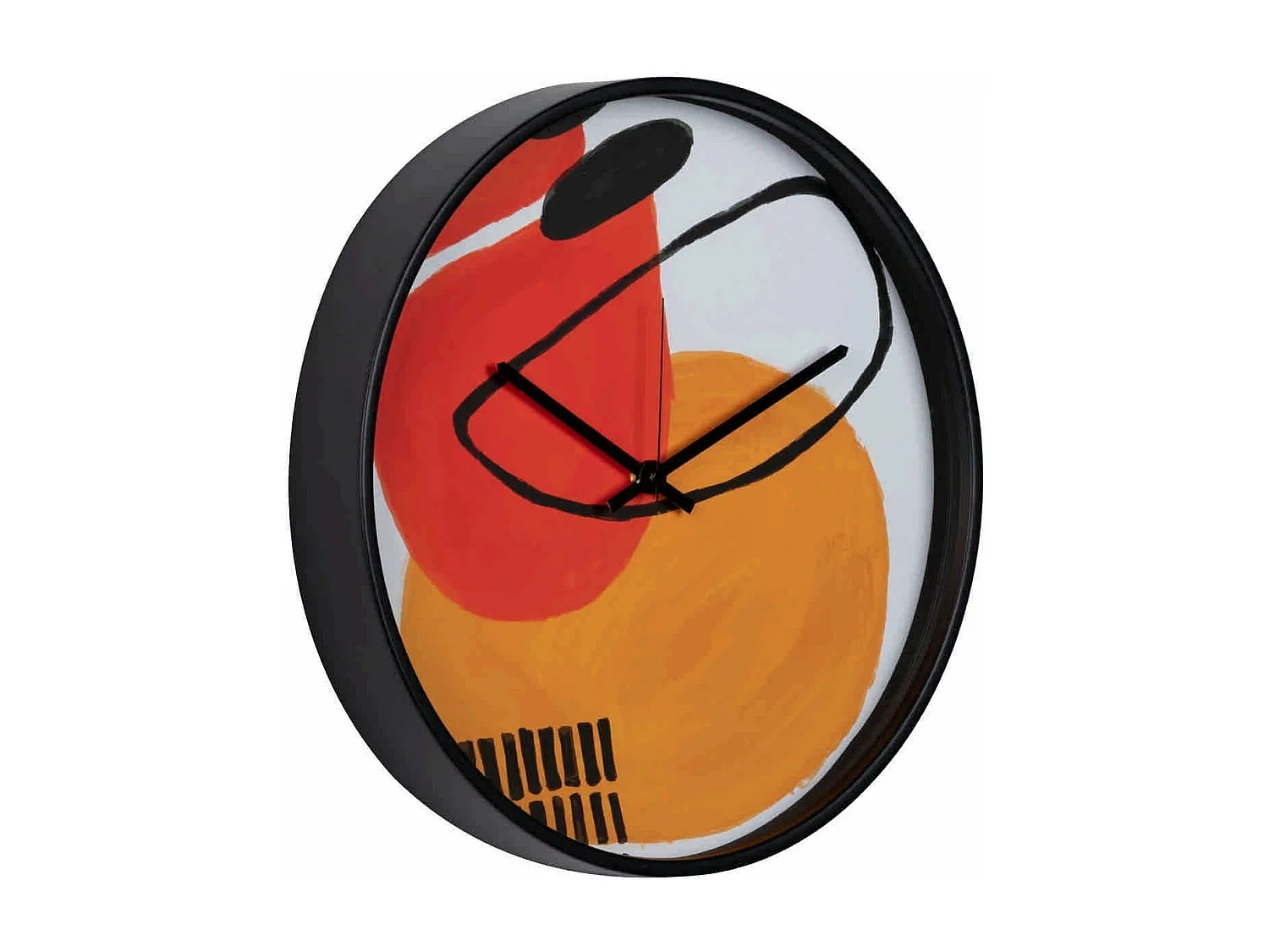 Reloj Pared Metal Negro 40x4,5x40 Cm