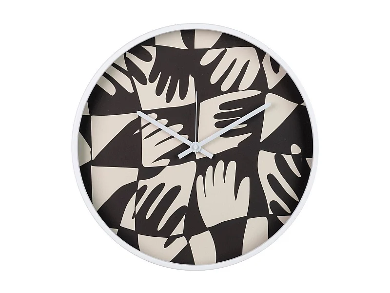 Reloj Pared Metal Blanco 40x4,5x40 Cm