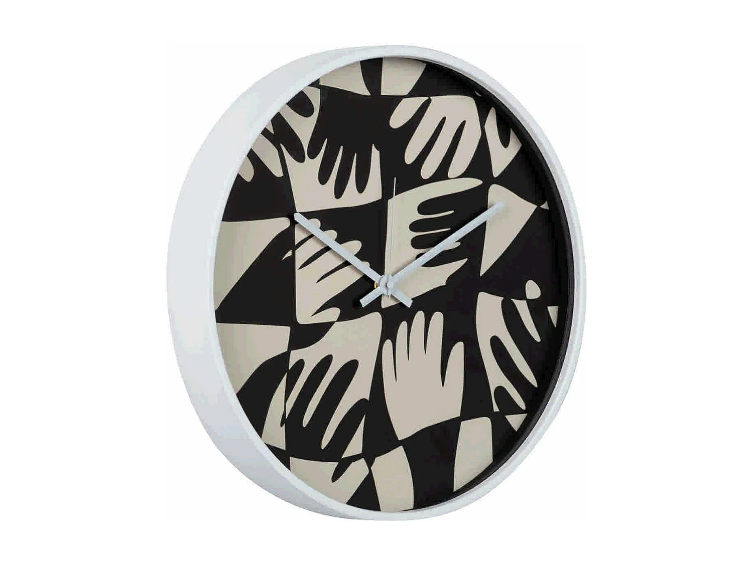 Reloj Pared Metal Blanco 40x4,5x40 Cm