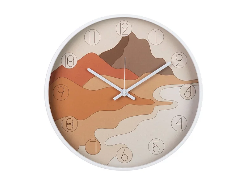 Reloj Pared Metal Blanco 40x4,5x40 Cm