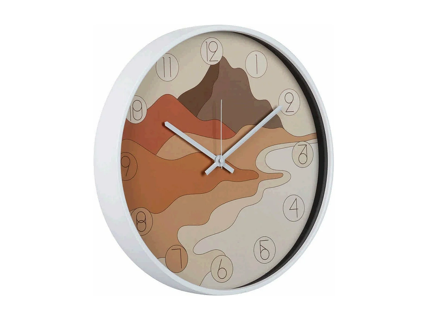 Reloj Pared Metal Blanco 40x4,5x40 Cm