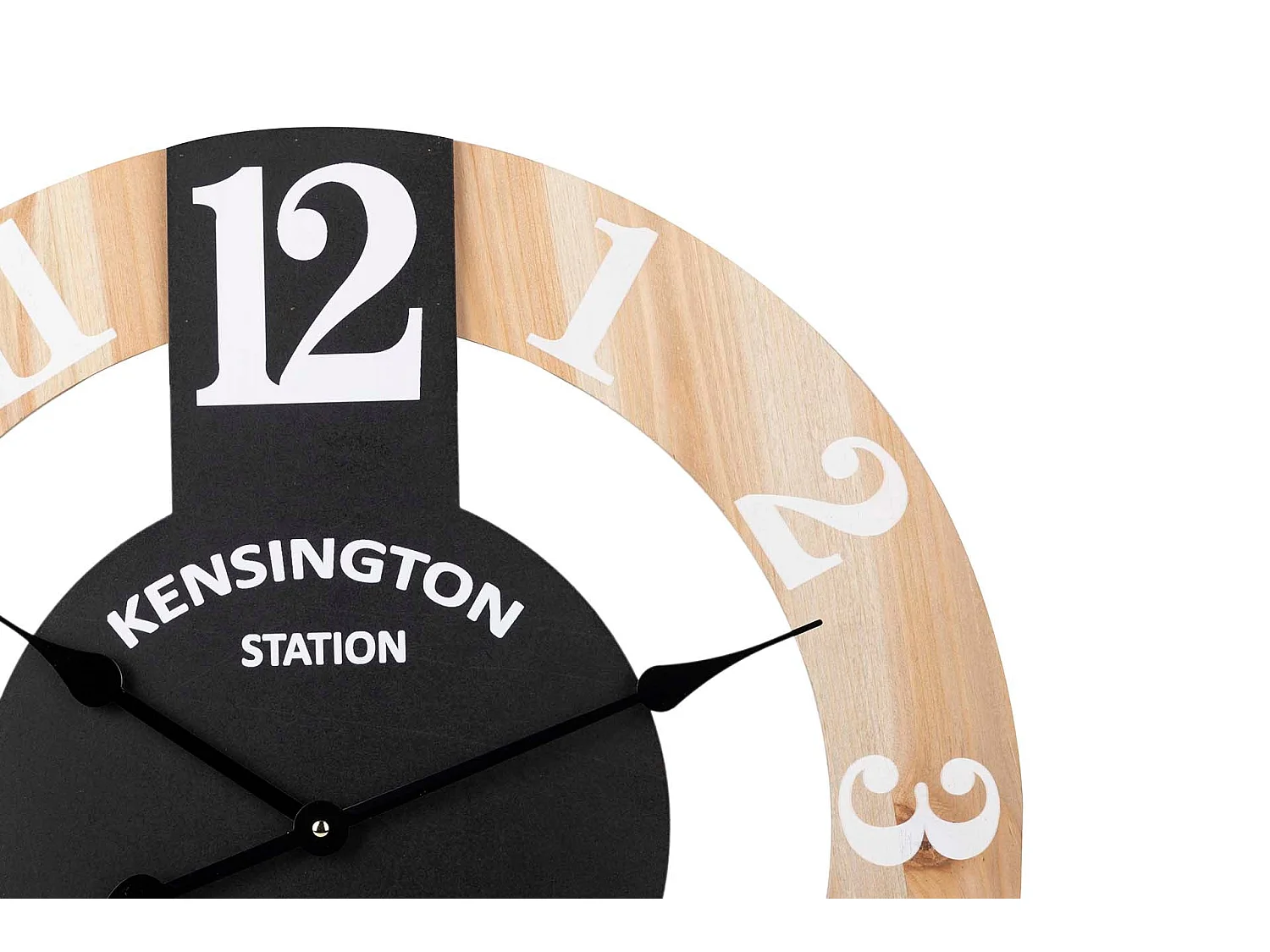 Reloj Pared Metal Madera 60x5x60 Cm