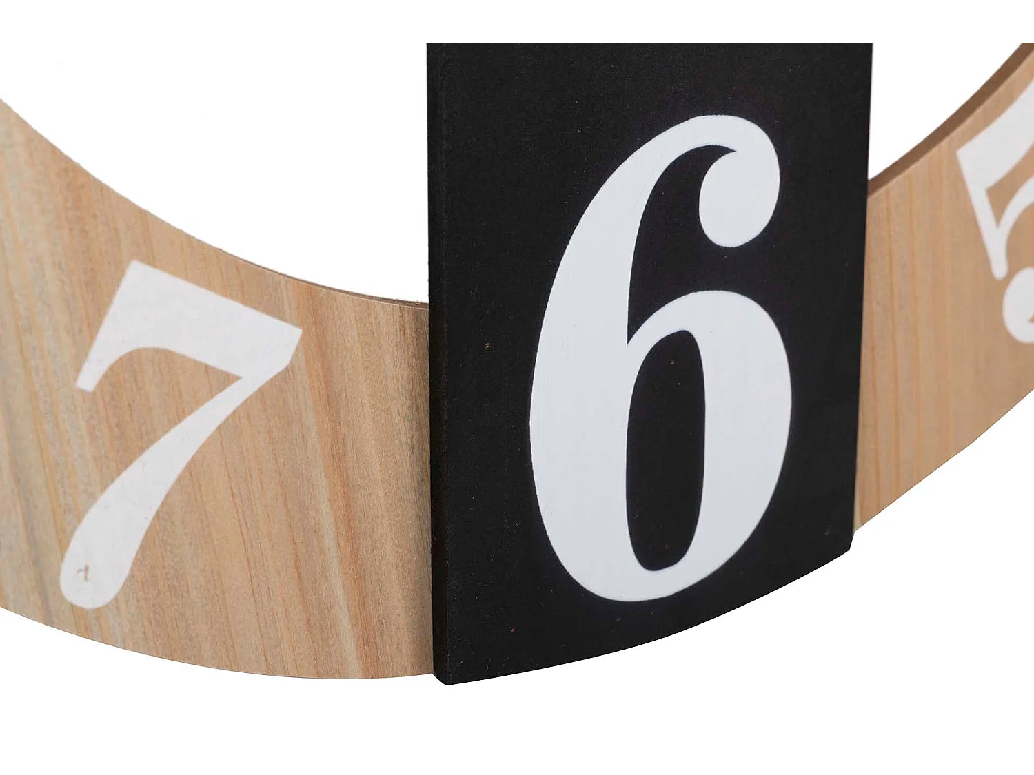 Reloj Pared Metal Madera 60x5x60 Cm