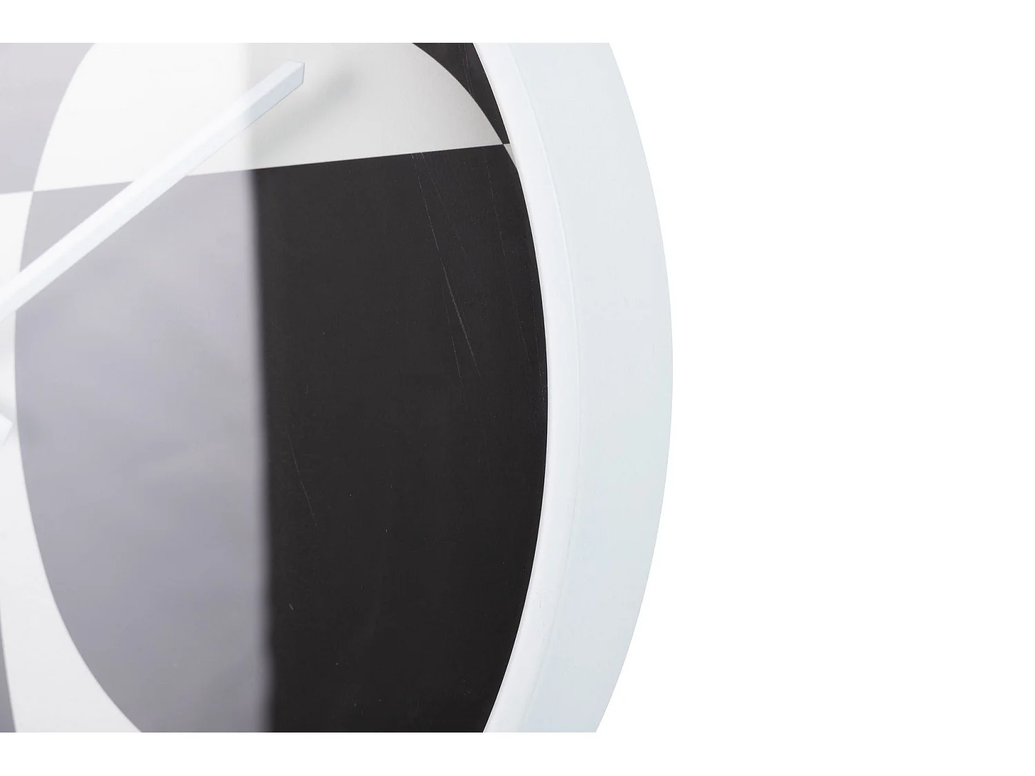 Reloj Pared Metal Blanco Negro 40x4,5x40 Cm