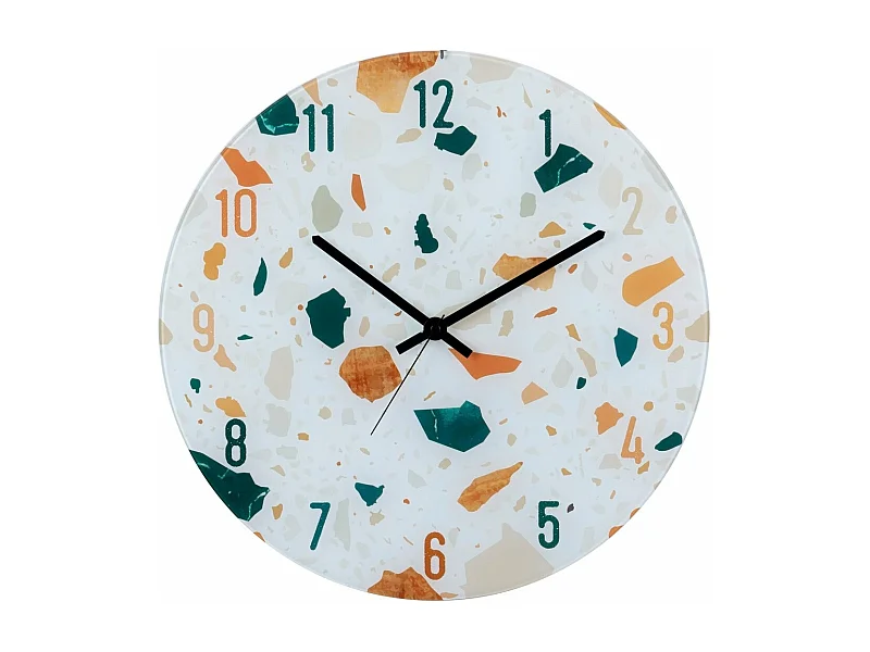 Reloj Pared Mdf Terrazo 40x4,5x40 Cm
