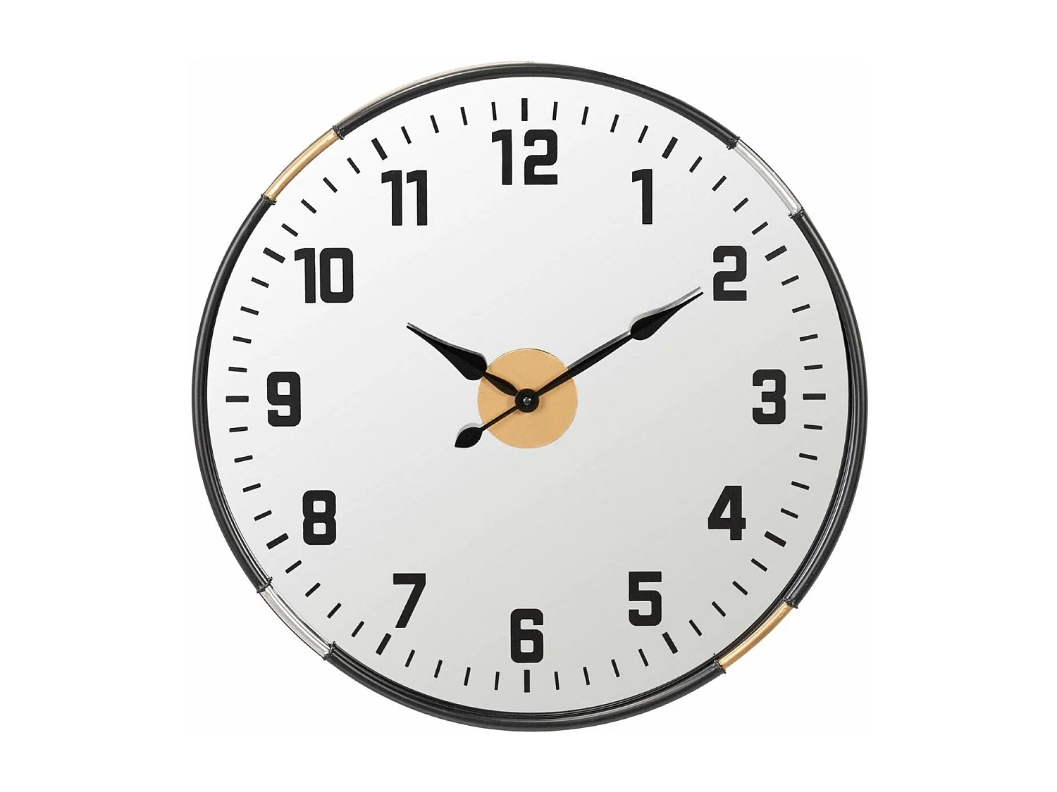 Reloj Pared Metal Espejo 60x5x60 Cm